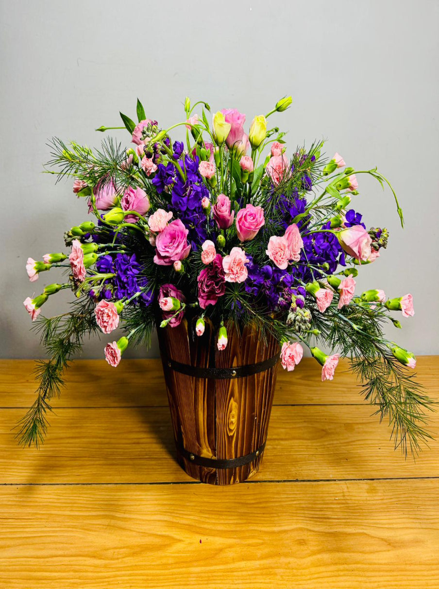 Blossom Harmony Floral Basket